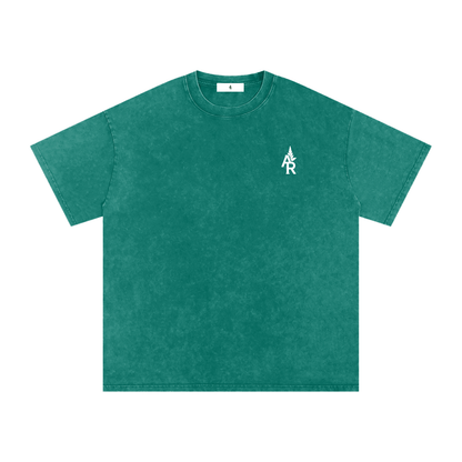 Rooted Snow Washed Oversized Cotton T-Shirt