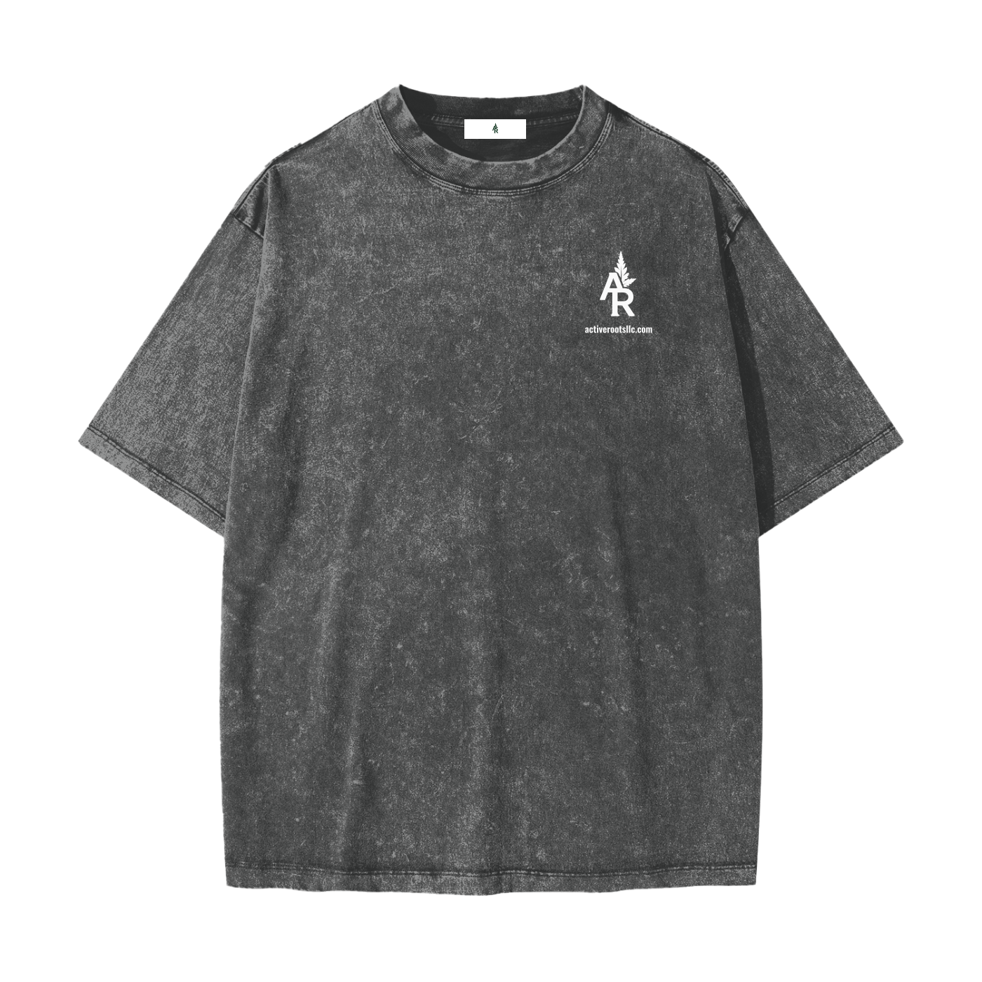 Flowered Heavyweight Snow Washed T-Shirt