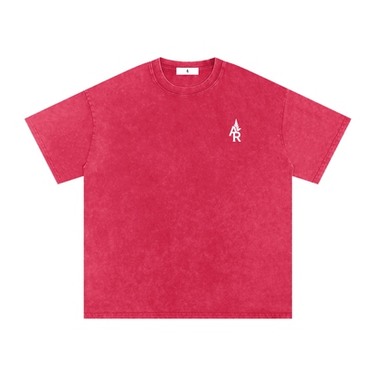 Rooted Snow Washed Oversized Cotton T-Shirt