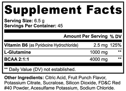 Fruit Punch BCAA Shock Powder