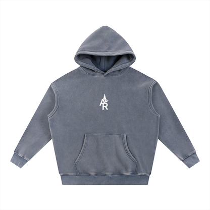 Rooted Snow Wash Fleece Oversize Hoodie