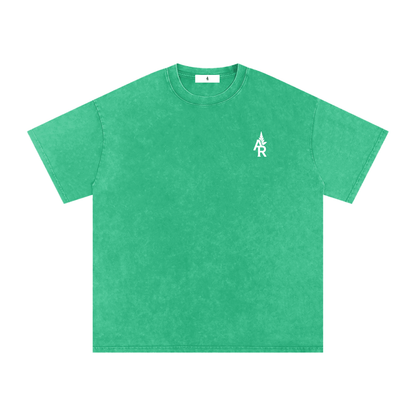 Rooted Snow Washed Oversized Cotton T-Shirt