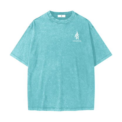 Flowered Heavyweight Snow Washed T-Shirt