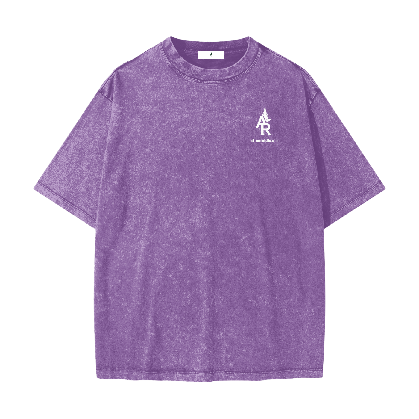 Flowered Heavyweight Snow Washed T-Shirt