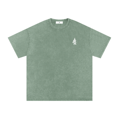 Rooted Snow Washed Oversized Cotton T-Shirt