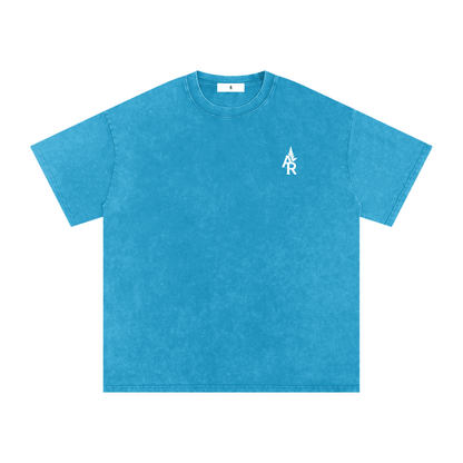 Rooted Snow Washed Oversized Cotton T-Shirt