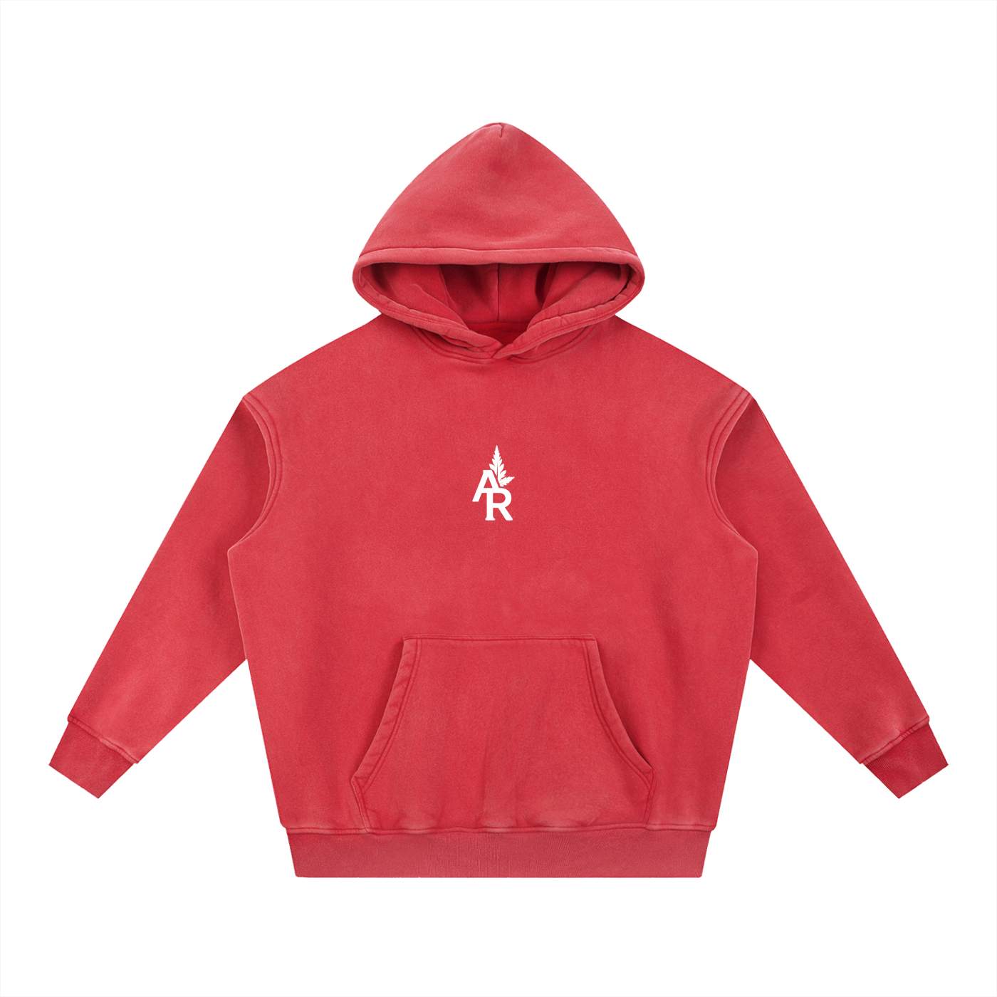 Rooted Snow Wash Fleece Oversize Hoodie