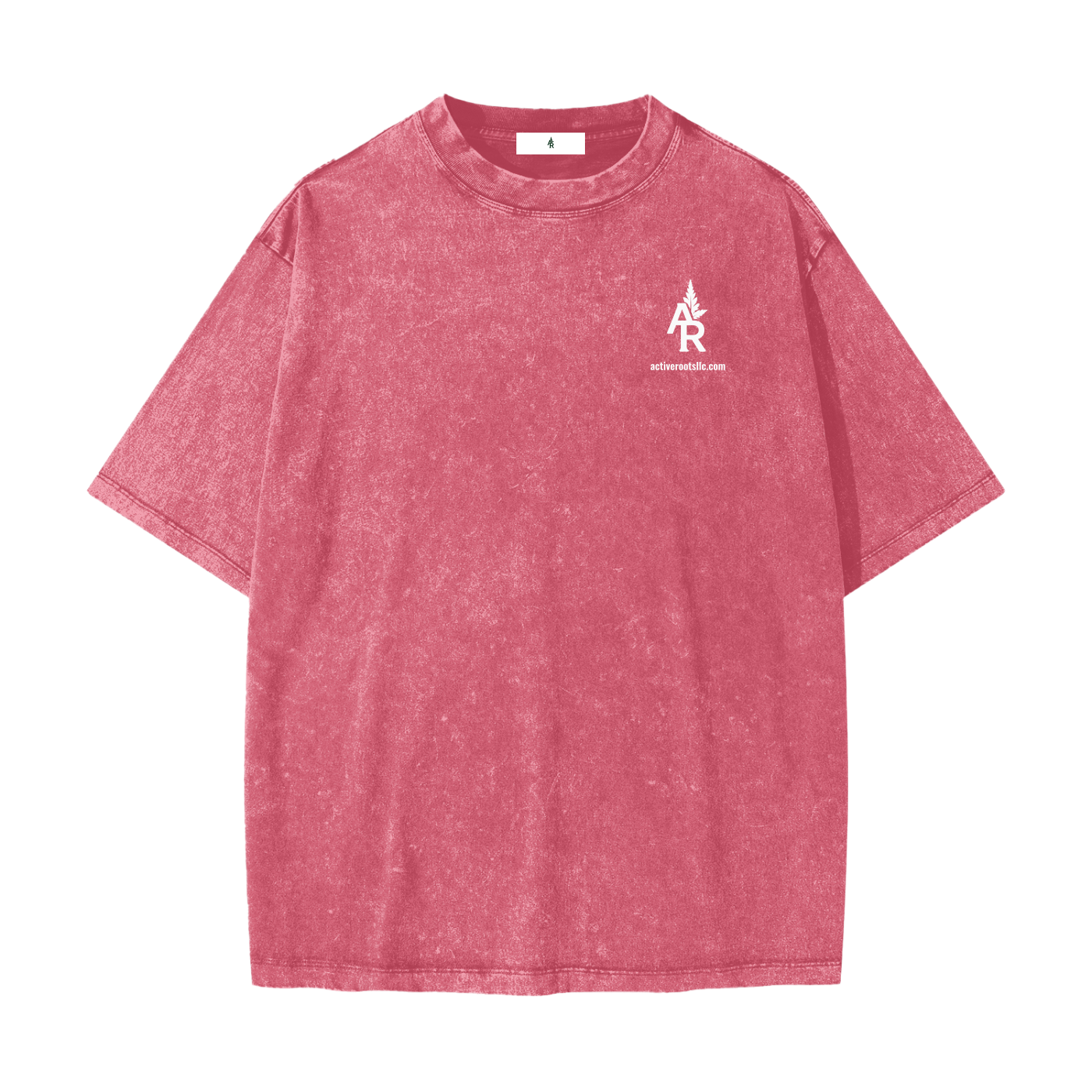 Flowered Heavyweight Snow Washed T-Shirt