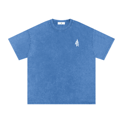 Rooted Snow Washed Oversized Cotton T-Shirt