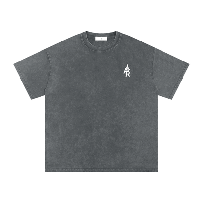 Rooted Snow Washed Oversized Cotton T-Shirt