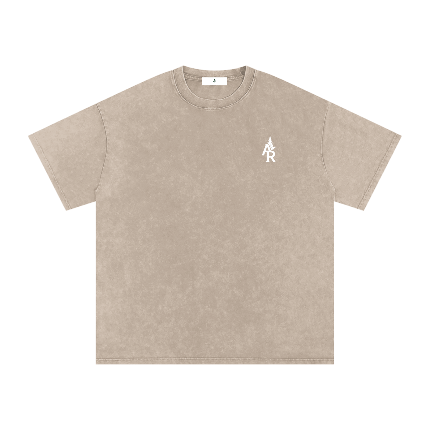 Rooted Snow Washed Oversized Cotton T-Shirt