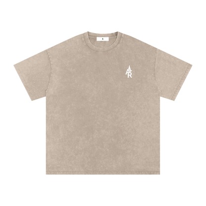 Rooted Snow Washed Oversized Cotton T-Shirt