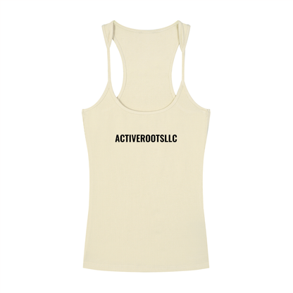 Womens Slim Fit Ribbed Racerback Tank Top