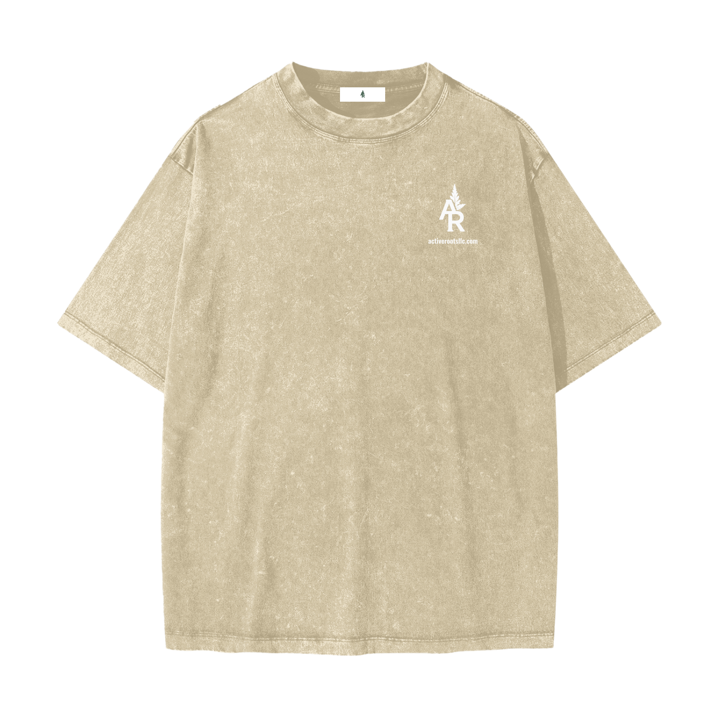 Flowered Heavyweight Snow Washed T-Shirt