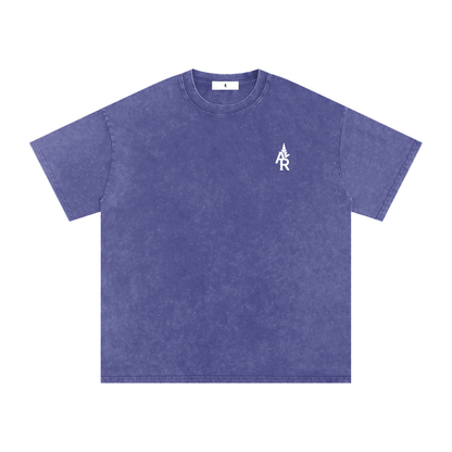 Rooted Snow Washed Oversized Cotton T-Shirt