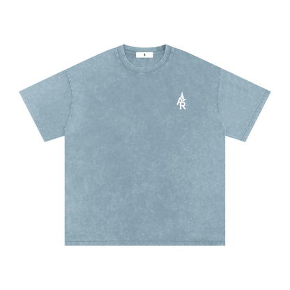 Rooted Snow Washed Oversized Cotton T-Shirt