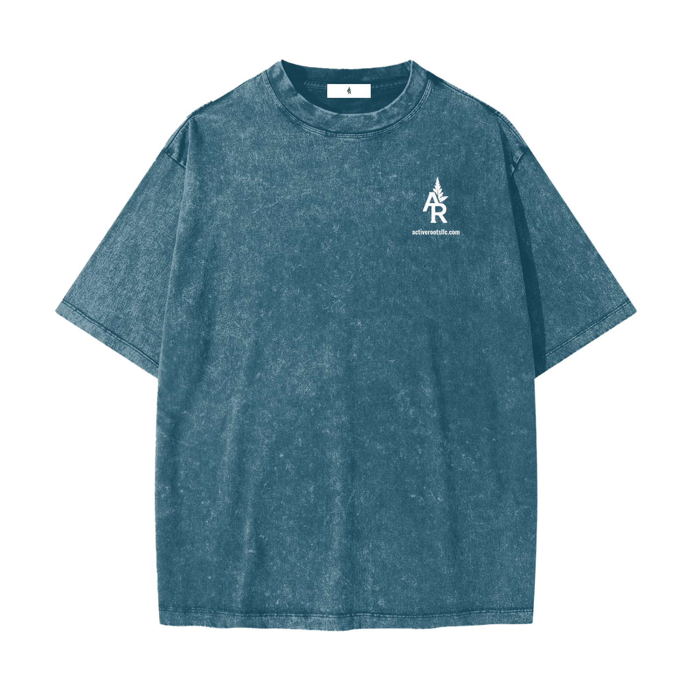 Flowered Heavyweight Snow Washed T-Shirt