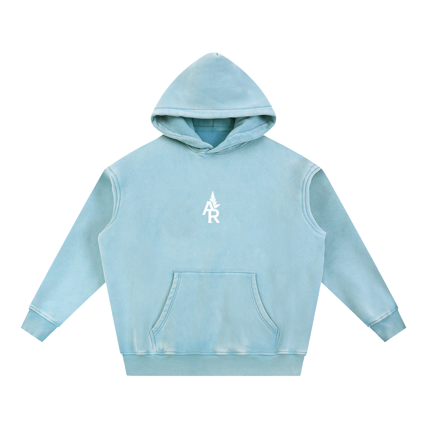 Rooted Snow Wash Fleece Oversize Hoodie