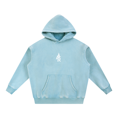 Rooted Snow Wash Fleece Oversize Hoodie
