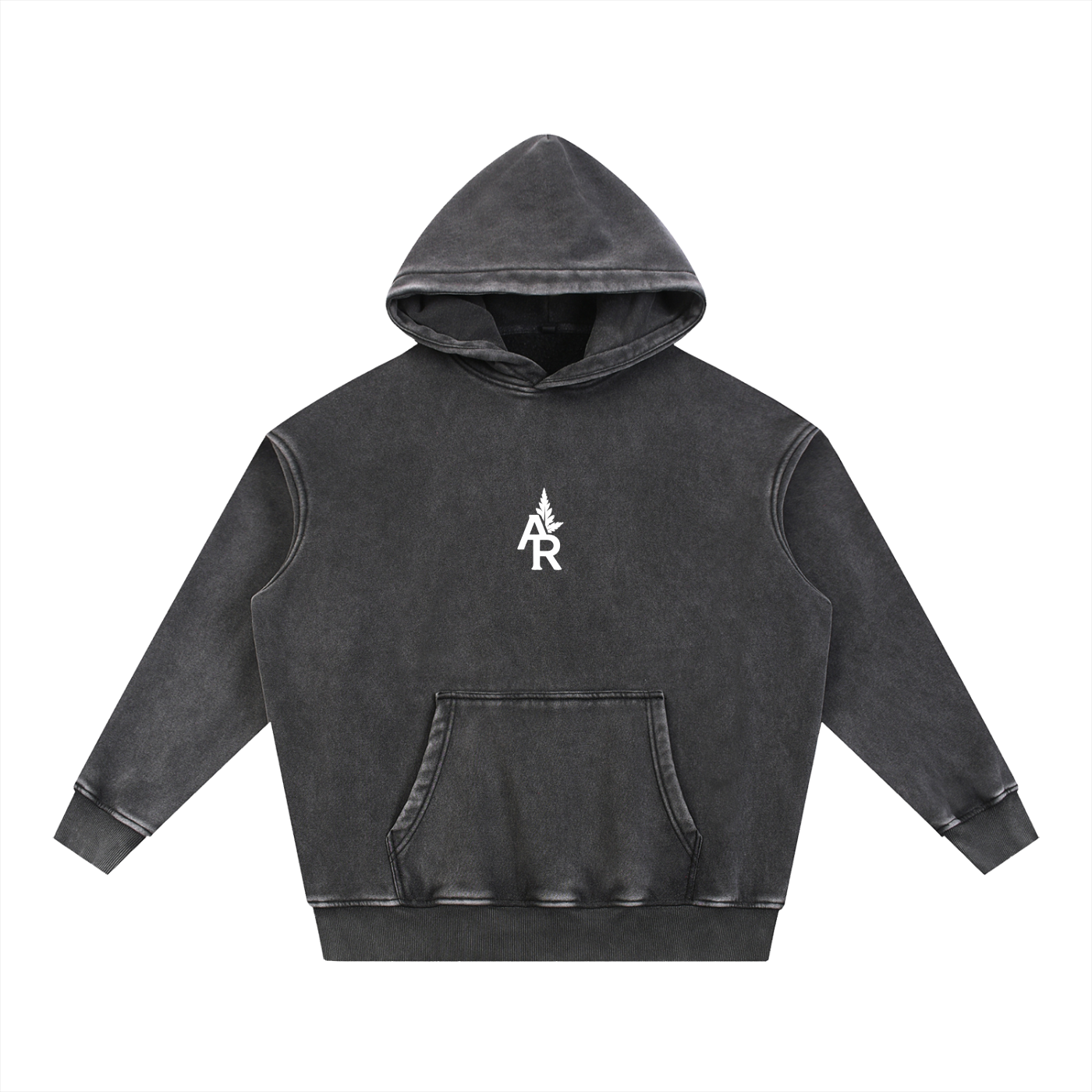 Rooted Snow Wash Fleece Oversize Hoodie