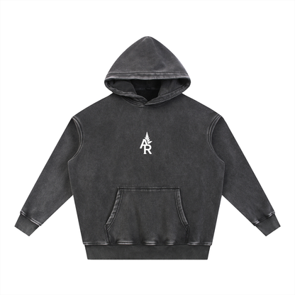 Rooted Snow Wash Fleece Oversize Hoodie