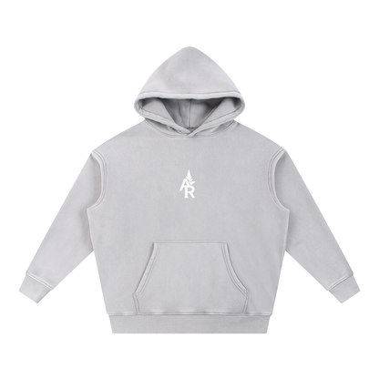Rooted Snow Wash Fleece Oversize Hoodie