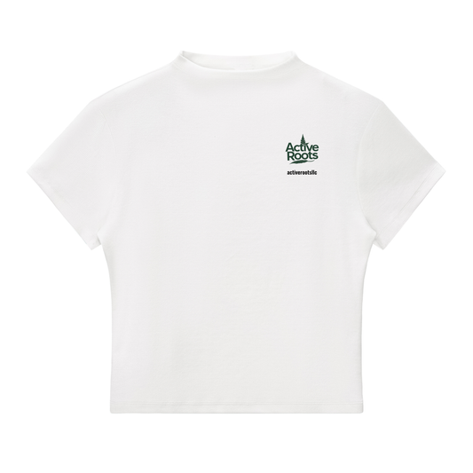 Womens Essential Slim Fit Mock Neck T-Shirt