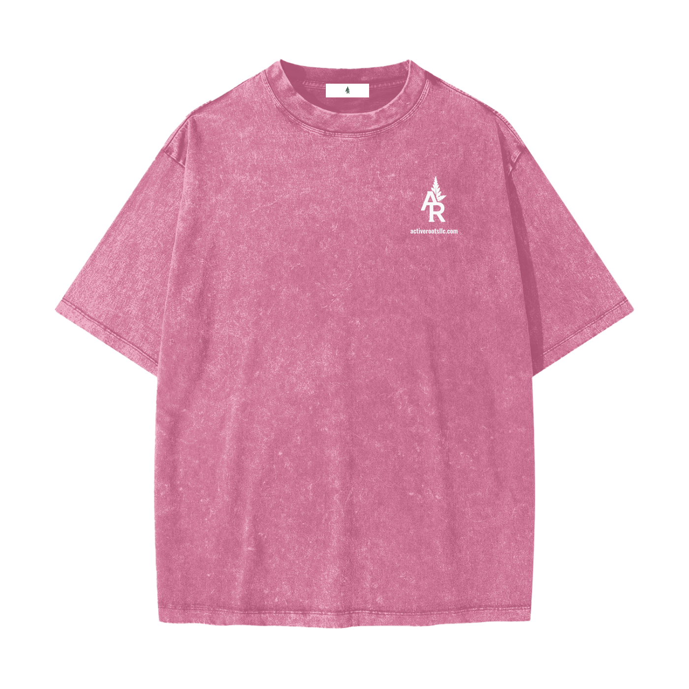 Flowered Heavyweight Snow Washed T-Shirt