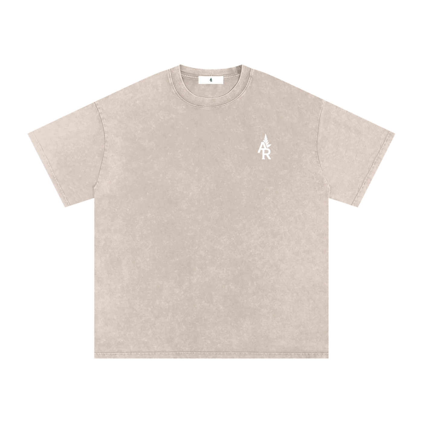 Rooted Snow Washed Oversized Cotton T-Shirt