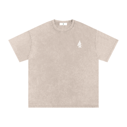 Rooted Snow Washed Oversized Cotton T-Shirt