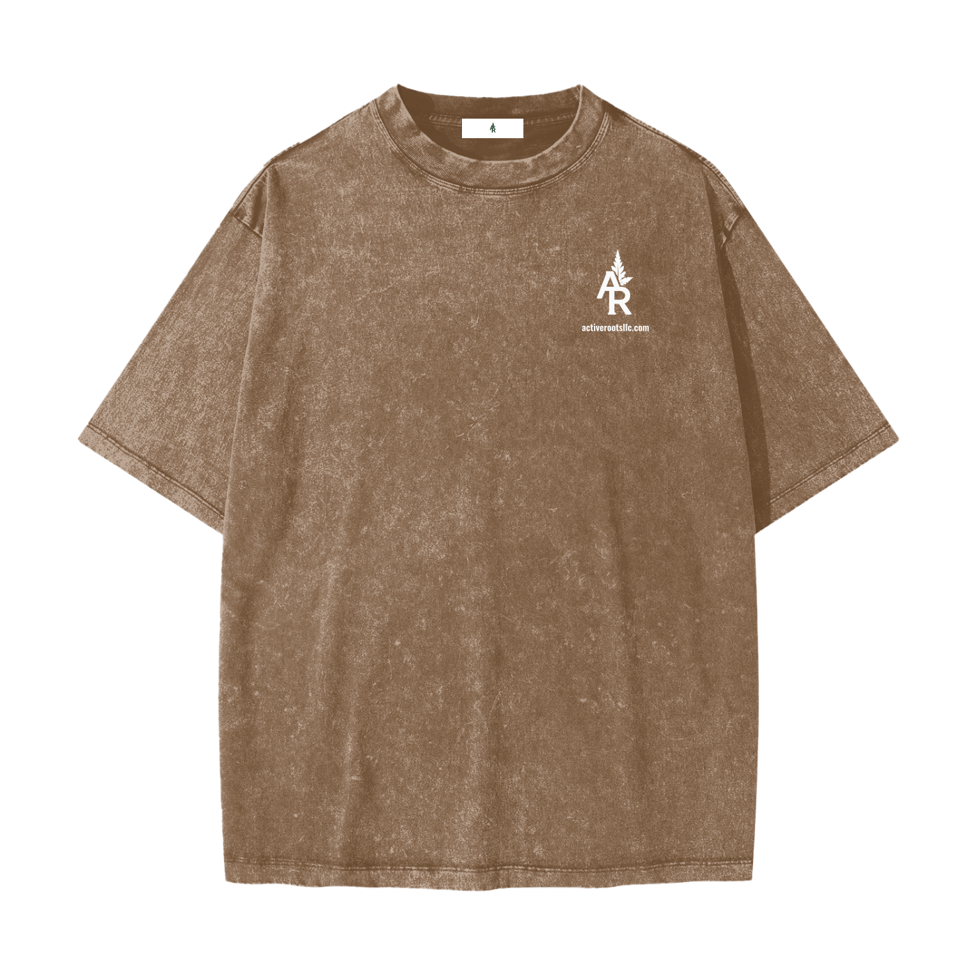 Flowered Heavyweight Snow Washed T-Shirt
