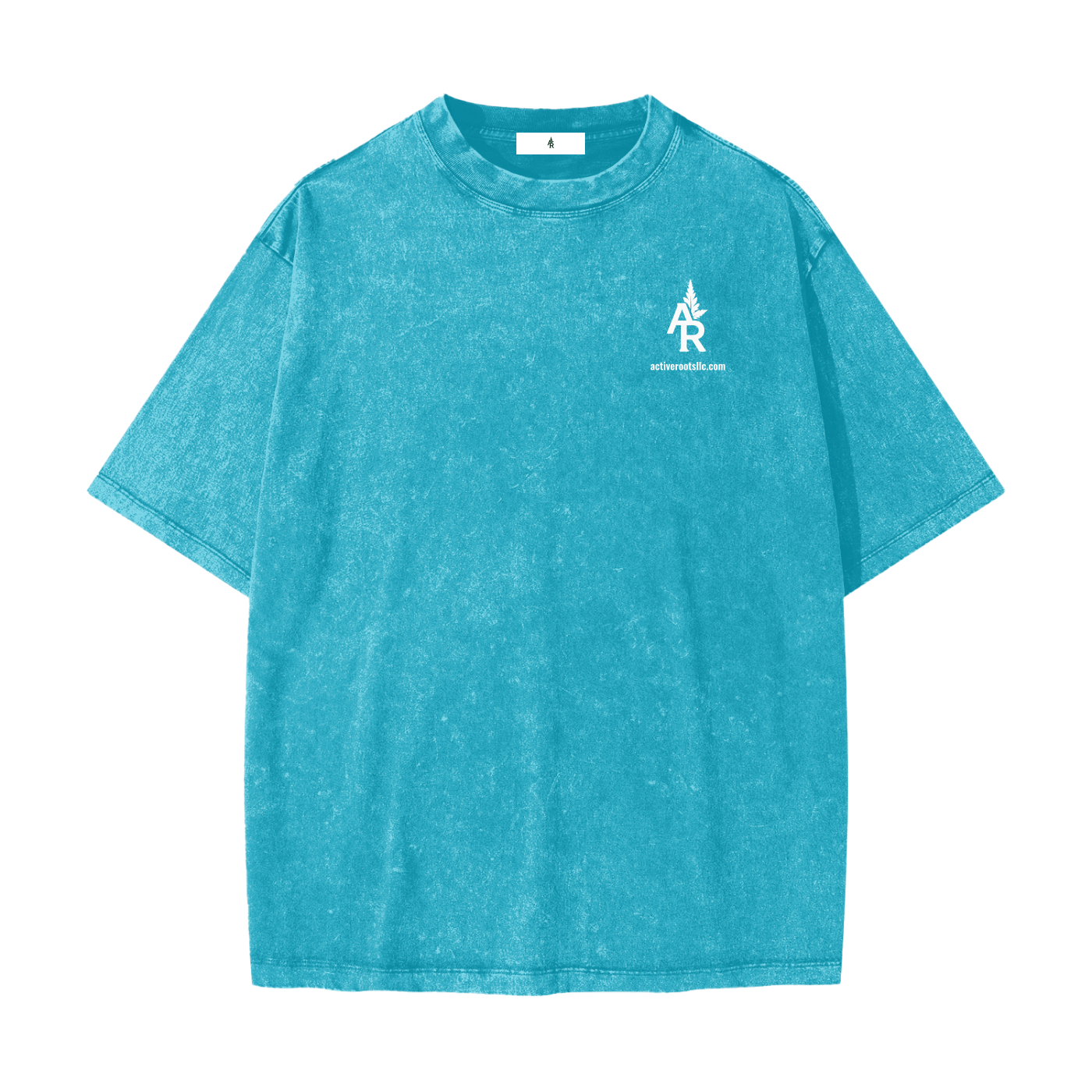 Flowered Heavyweight Snow Washed T-Shirt