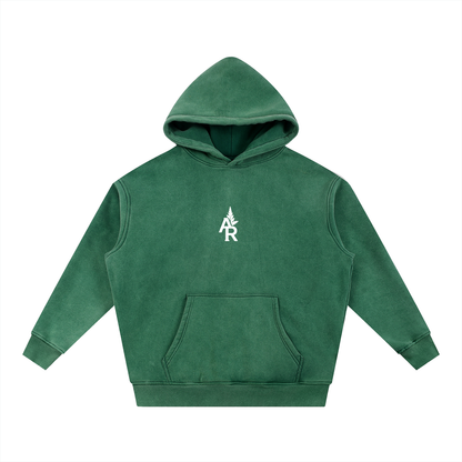 Rooted Snow Wash Fleece Oversize Hoodie
