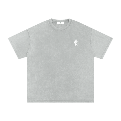 Rooted Snow Washed Oversized Cotton T-Shirt