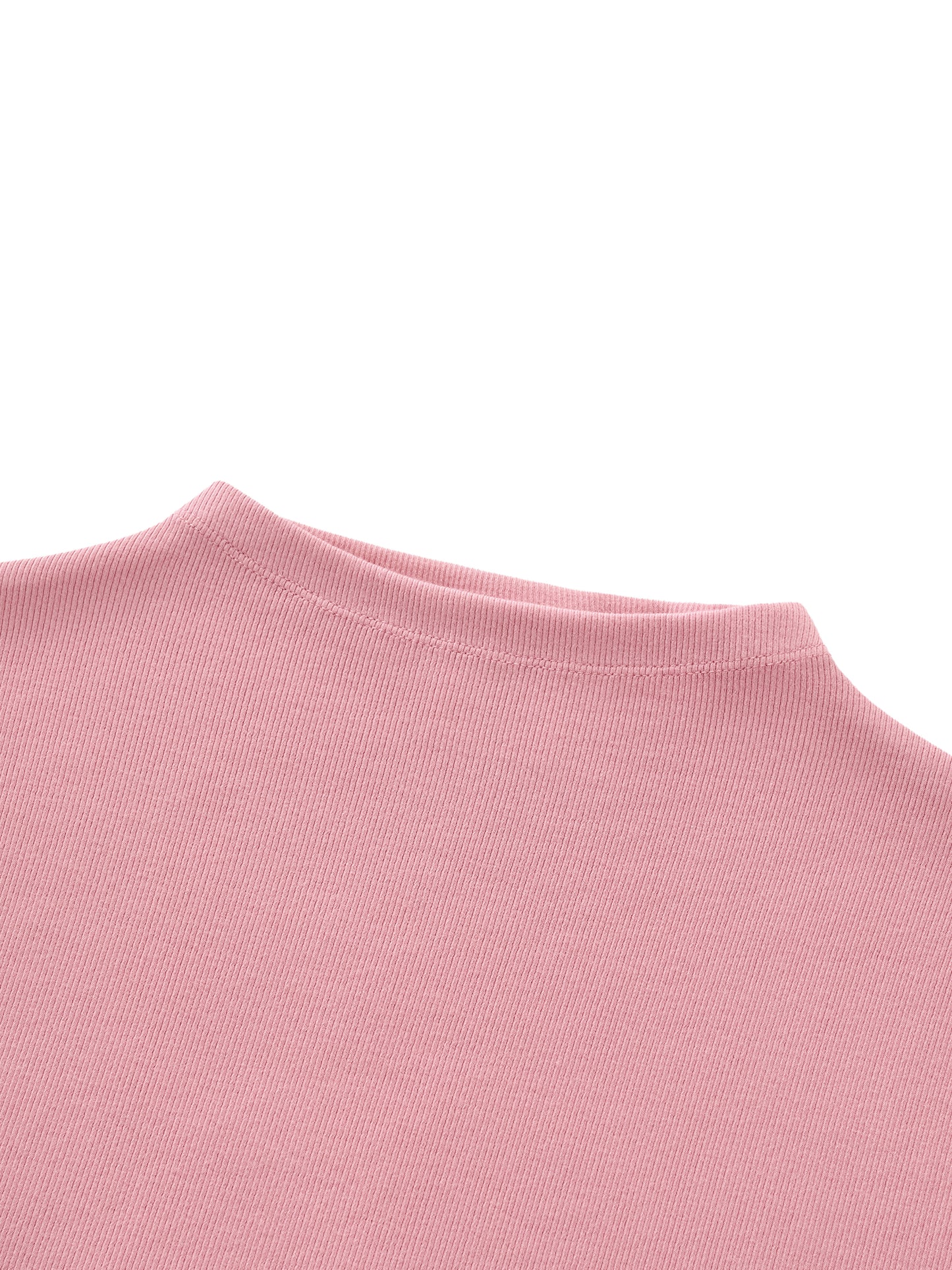 Womens Essential Slim Fit Mock Neck T-Shirt
