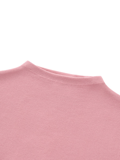 Womens Essential Slim Fit Mock Neck T-Shirt