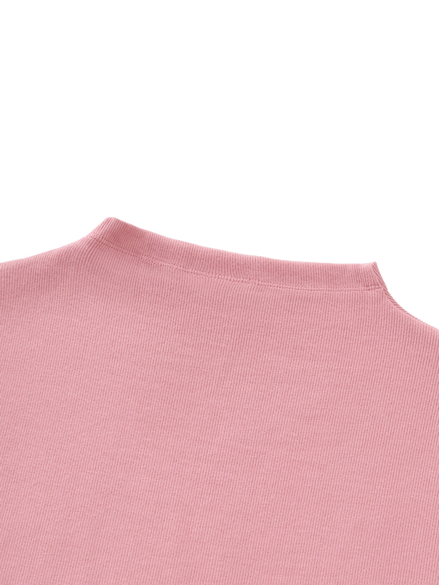 Womens Essential Slim Fit Mock Neck T-Shirt