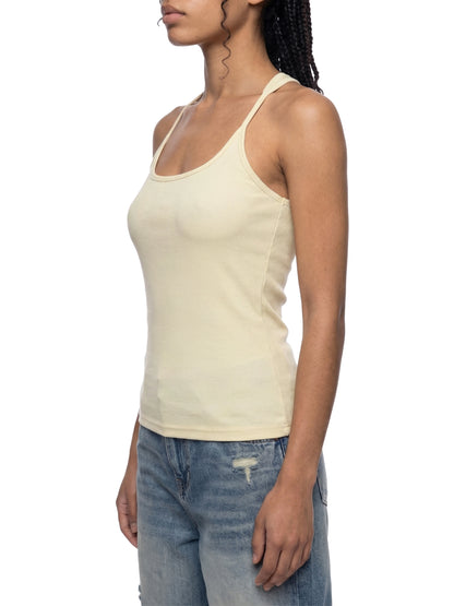Womens Slim Fit Ribbed Racerback Tank Top
